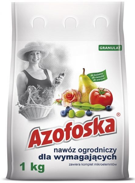 Azofoska Nawóz granulowany ogrodniczy worek 1 kg (5900498013818)