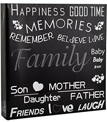 ARPAN album na zdjęcia na 500 zdjęć, 10 x 15 cm, czarny, rozmiar ok. 34 x 33 cm.