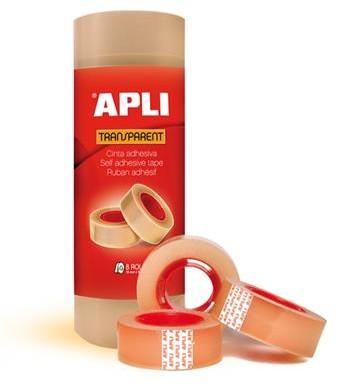 APLI Taśma biurowa APLI, 19mm, 33m, 8szt. AP12490