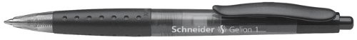Schneider pisak żelowy gelion 1, wymienny wkład z ostrzem ze stali nierdzewnej, 0,4 MM, czarny 4004675029300