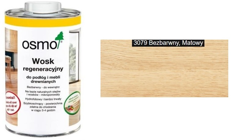 Osmo WOSK REGENERACYJNY, bezbarwny matowy (3079), 1l