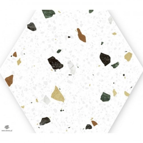 Keros Ceramica Hexa Tritato Blanco 23x27 keros_hexa_tritato