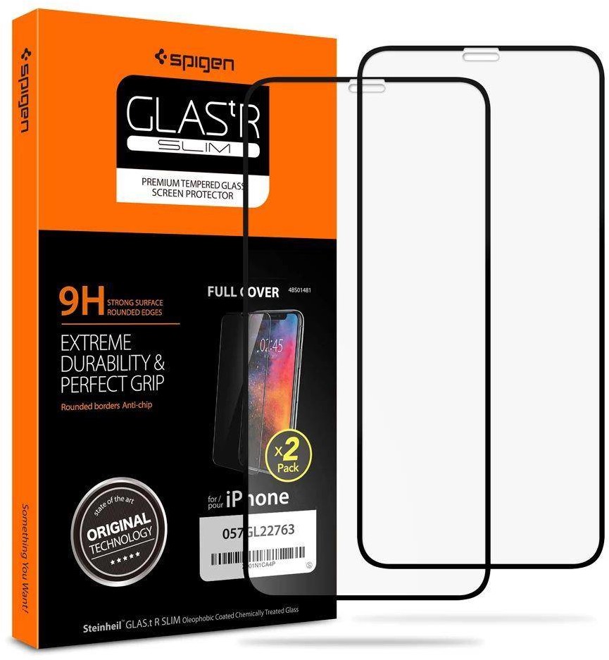 Spigen SZKŁO HARTOWANE GLASS FC 2-PACK IPHONE 11 PRO BLACK fd-13552-0