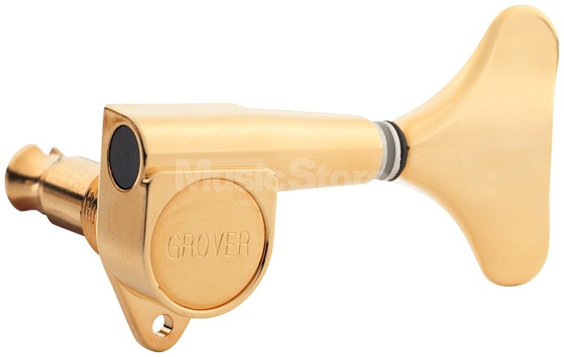 Grover Mini Bass Machine Heads, Gold / 4-in-Line