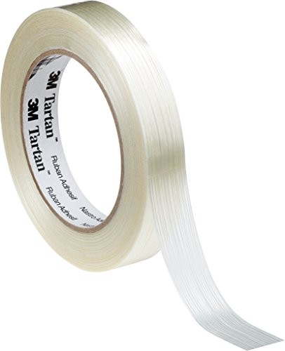 3M 3 m 7000095687 zestaw Tartan Filament taśmy klejącej, 8953, 19 MM X 50 m, 0,1 MM, przezroczysty (48 szt.) 7000095687