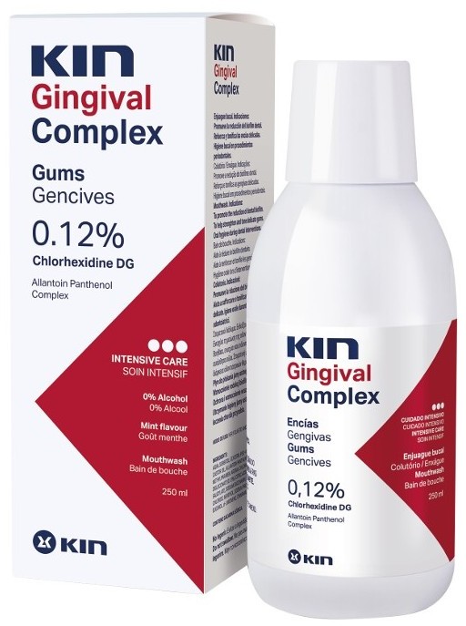 KIN KIN Gingival płyn do płukania jamy ustnej z chlorheksydyną na choroby dziąseł 500 ml K27