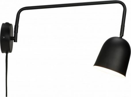 NoName Kinkiet lampa ścienna Manchester 23 cm E14 stal 40W czarna twm_896192