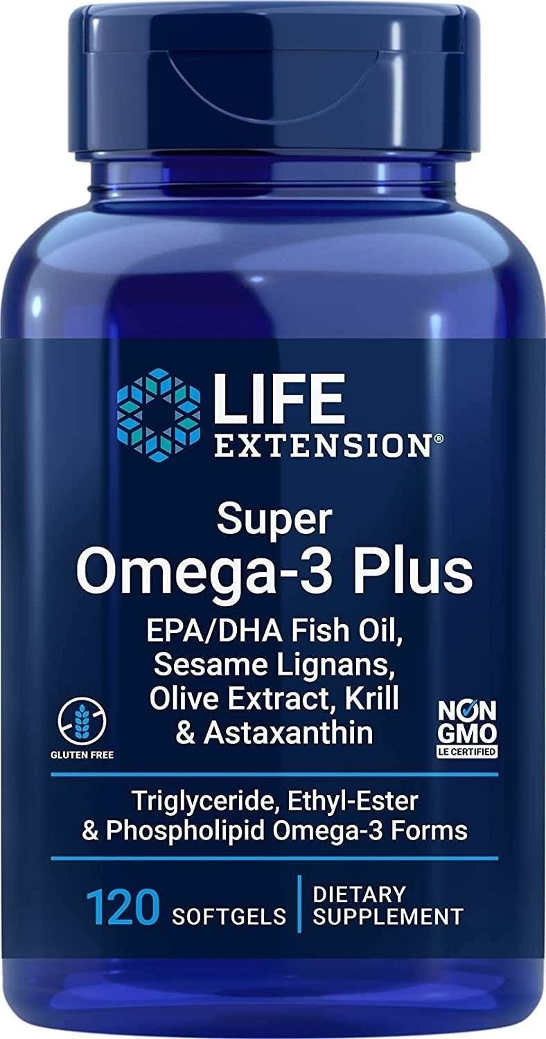 Omega Pharma Life Extension Life Extension Life Extension Super 3 Plus 120 kapsułek miękkich P32917