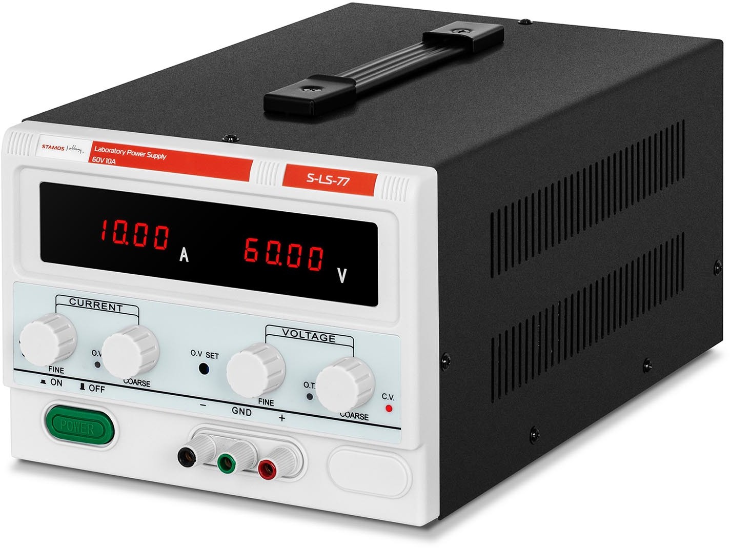 Stamos Soldering Zasilacz laboratoryjny - 0-60 V - 0-10 A DC - S-LS-77
