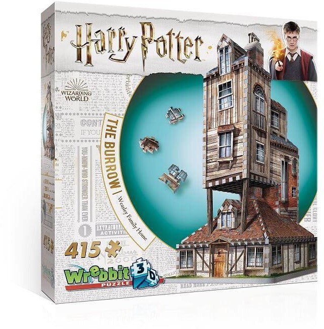Tactic Games Puzzle 3D 415 Wrebbit Harry Potter The Burrow Weasley Family Home -