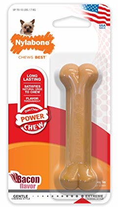 Nylabone Po właściwym Bone Dura chruniczewa gryzaki  wyjątkowo mały rozmiar, kura, brązowy