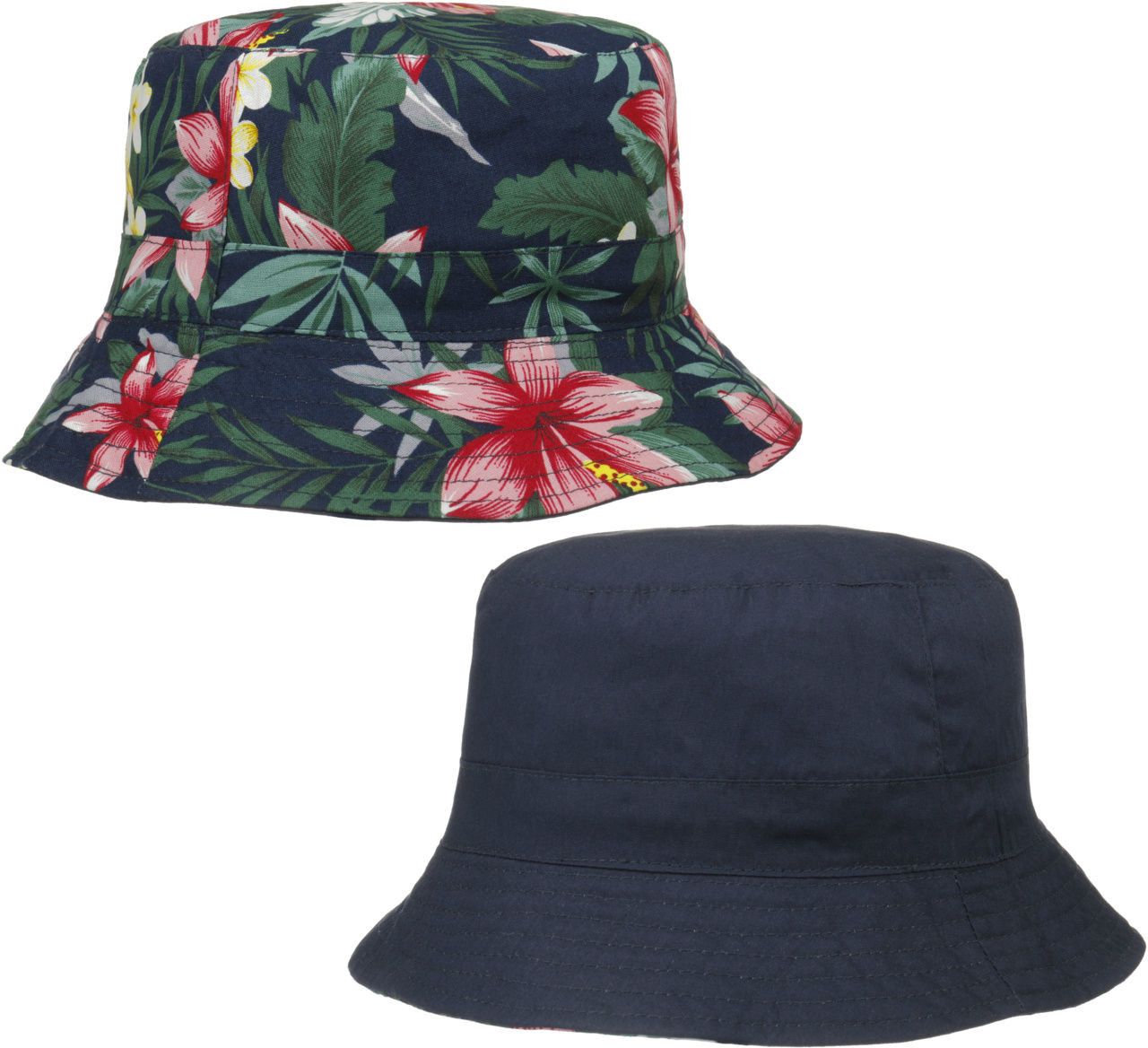 Kapelusz Dwustronny Flower Bucket by Lipodo, ciemnoniebieski, S (55-56 cm)