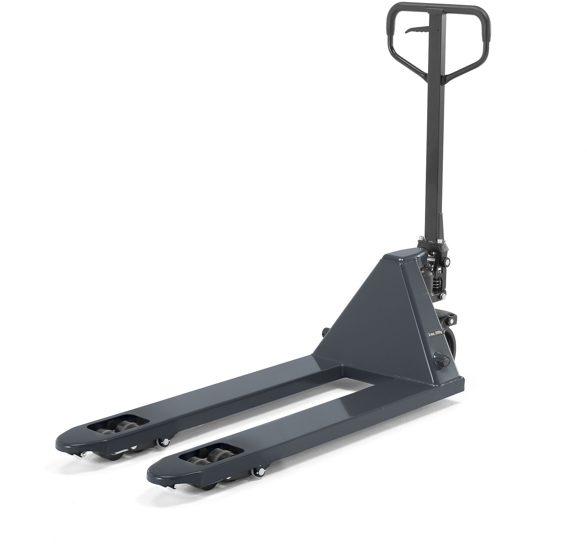 AJ Produkty Wózek paletowy, quick lift, 2000 kg, 1150 mm, poliuretan, szary
