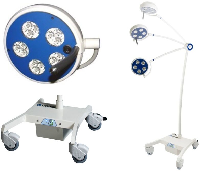 Ordisi S.a L21-25REVLED bezcieniowa lampa zabiegowa 50W LED mobilna z zasilaniem awaryjnym L21-25RELED DIM