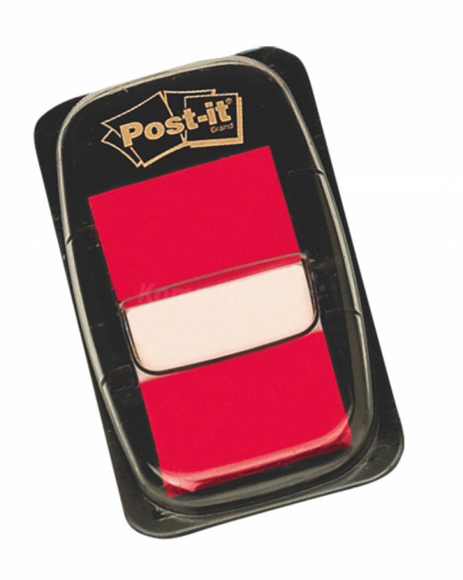 Post-it 680-1 25x43mm 50 kart czerwone