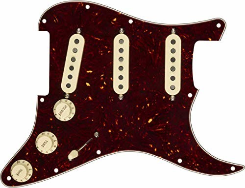 Fender wstępnie okablowany Pickguard Strat Custom '69 - S/S/S - skorupa żółwia 0992341500