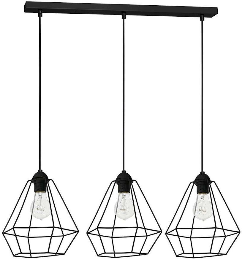 Luminex Żyrandol ALMA 3xE27/60W/230V czarny