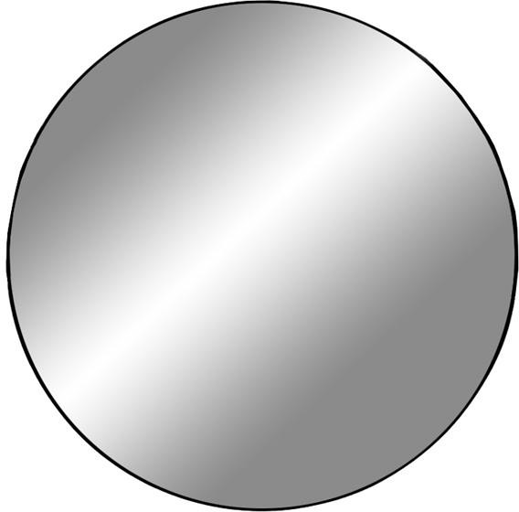 Intesi Lustro Jersey okrągłe czarne 60cm