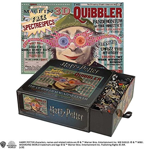 The Noble Collection 1,000 Piece Jigsaw of The Cover of The Quibbler Magazine. Measuring 28