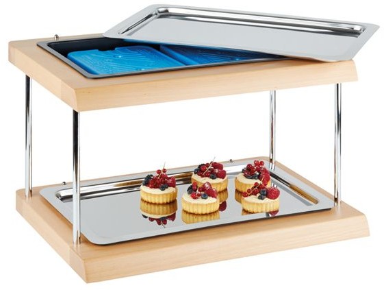 APS Witrynka prostokątna chłodząca dwupoziomowa | 600x410x360mm 541