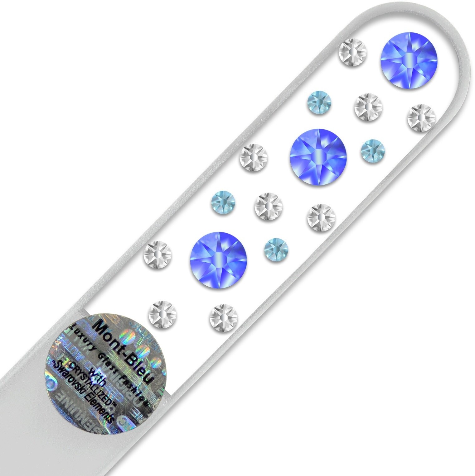 Szklany pilnik do paznokci z kryształkami Swarovskiego CN-M Sapphire - Crystal CN-M5