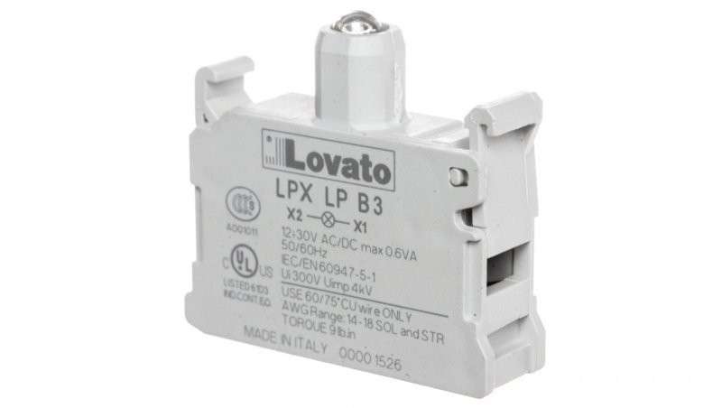 Lovato Oprawka z LED zielona 18-30V AC/DC LPXLPB3 LPXLPB3