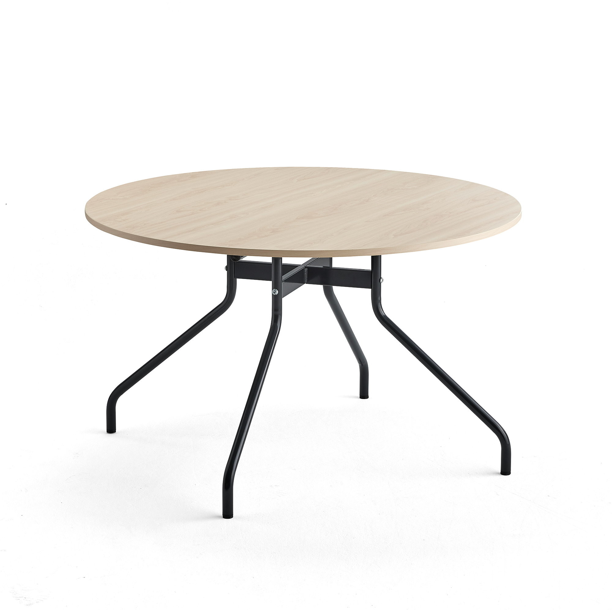 AJ Produkty Stół AROUND, 1200 mm, brzoza laminat, antracyt