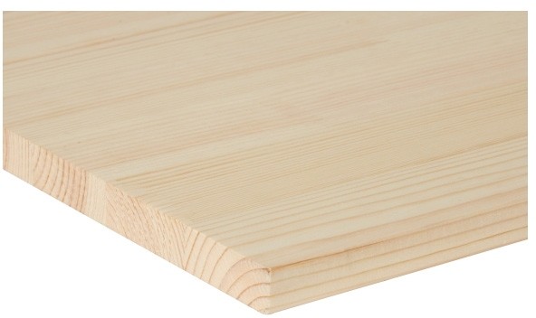 Półka sosnowa bezsęczna 18 x 600 x 1200 mm 0,72 m2 445000