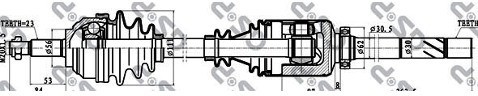 GSP Półoś prawa GSP 250268