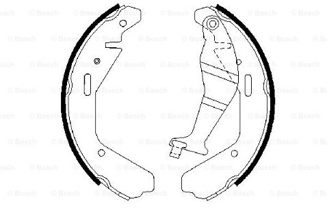 BOSCH Szczki hamulcowe - komplet 0 986 487 707