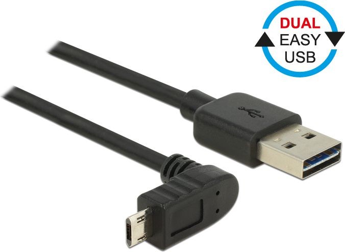 Delock Kabel USB Easy USB A > Micro-B 2m 90° 83853 83853