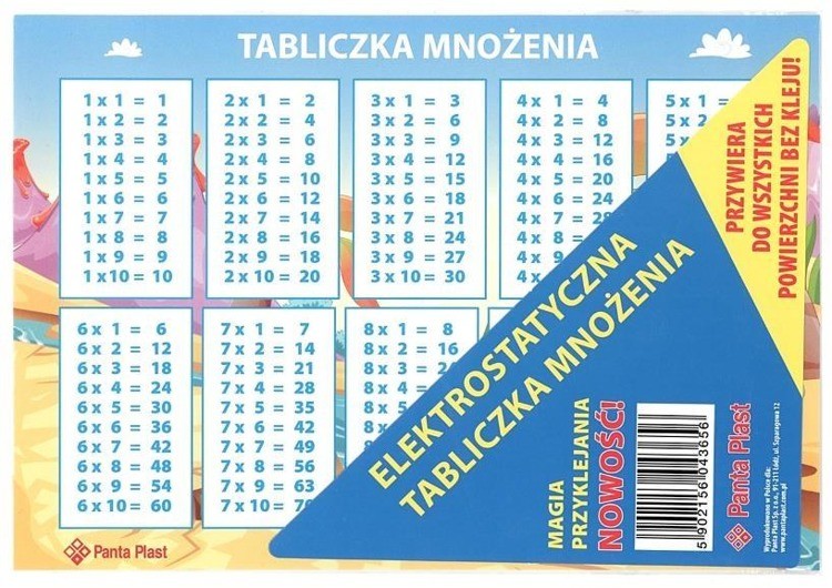 Panta Plast Elektrostatyczna tabliczka mnożenia
