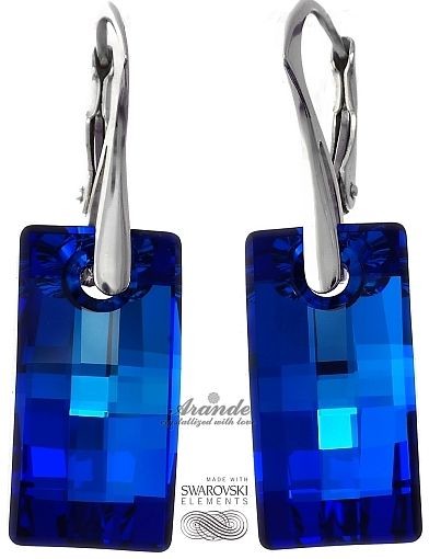 Swarovski NAJNOWSZE kolczyki URBAN BLUE SREBRO