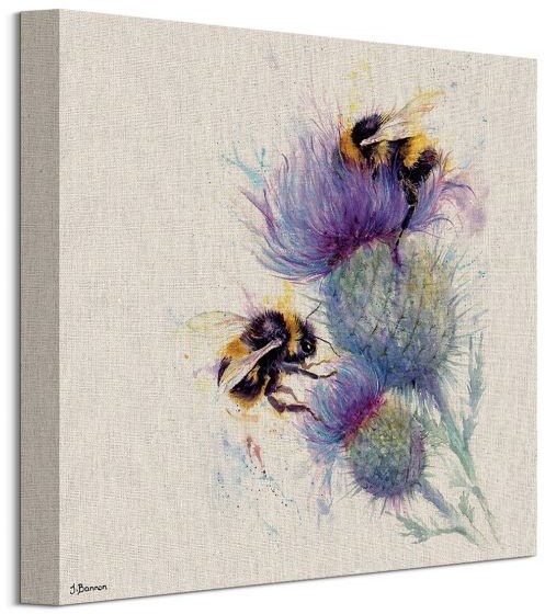 Фото - Картина Pyramid Pszczoły na kwiatach - obraz na płótnie 