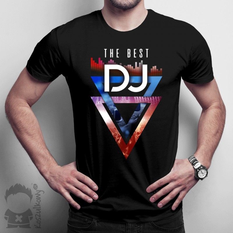 Koszulkowy The best DJ - męska koszulka z nadrukiem