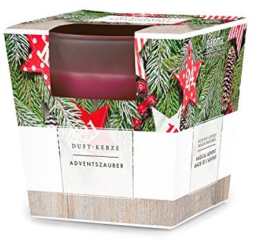 Pajoma 49721 świeczka zapachowa Advent czar w matowe szkło 49721
