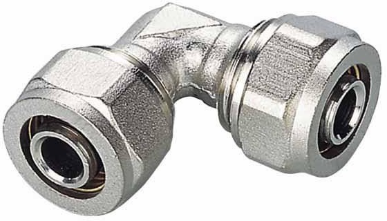 unimet KOLANO PEX-AL-PEX CHROM 20*20 PODWÓJNE
