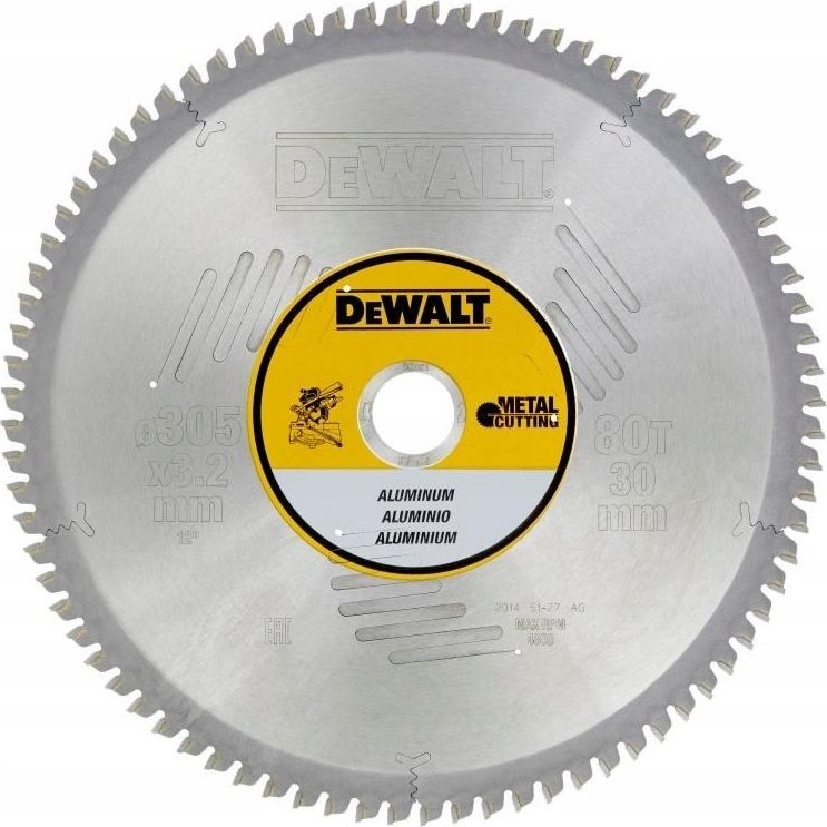 DeWalt piła tarczowa 305x30mm 80 zębów DT1916-QZ DT1916-QZ