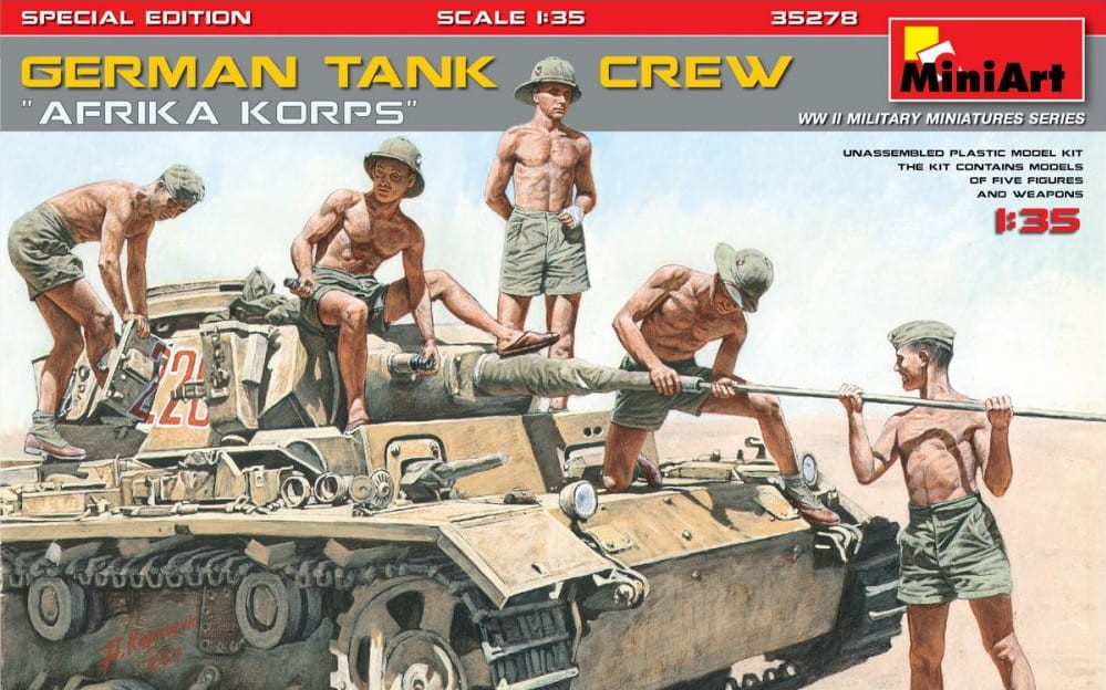 MiniArt MINIART  German Tank Crew Africa Korps S.E 35278
