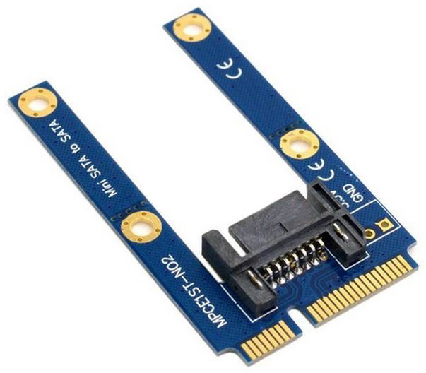 Adapter Przejściówka mSATA na Sata 7PIN Ssd
