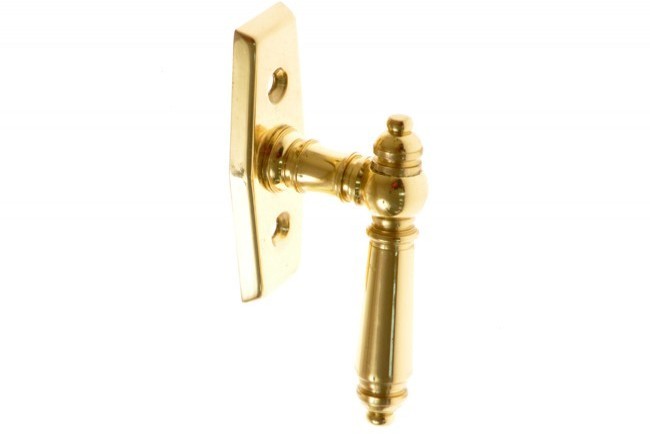 Klameczka okienna 1-ramienna mosiądz