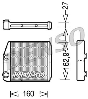 DENSO Wymiennik ciepła, ogrzewanie wnętrza DRR09035