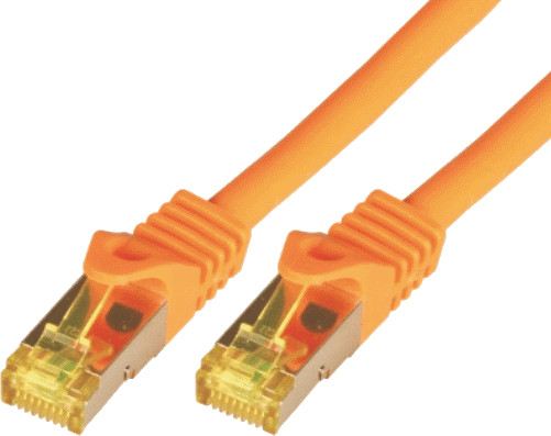 Mcab Mcab Patchcord S-FTP Cat7 PIMF LSZH 0.5m pomarańczowy 3701