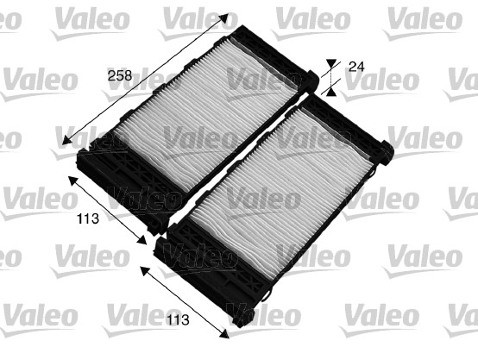 VALEO Filtr, przewietrzanie przestrzeni pasażerskiej 715575