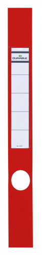 DURABLE 809103 ORDOFIX samoprzylepna kieszonka na segregator 50 mm 40x390 mm czerwony op. (10 szt.) 809103