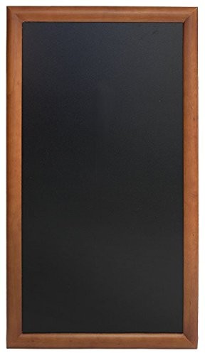 Securit SECURIT tablica/tablica do pisania, 56 x 100 cm, długie, lakier do ciemnobrązowa wykończenie WBL-DB-100