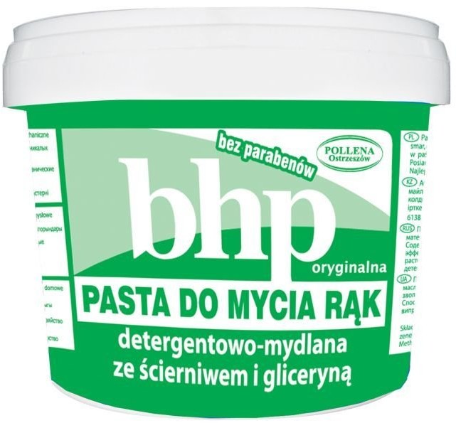 Pollena Ostrzeszów BHP pasta ze ścierniwem do mycia rąk 500g
