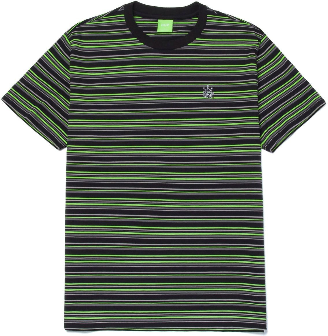 HUF t-shirt HUF CROWN STRIPE KNIT Black