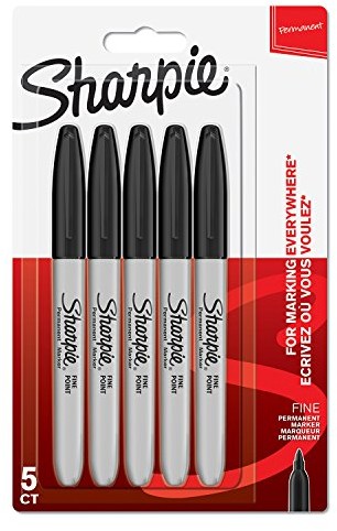Sharpie Permanent Marker, delikatna koronka, czarny 5 szt. 1986051