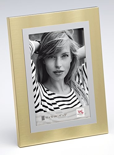 Walther Unique Luan aluminiowa ramka na zdjęcia, szampański, 10 x 15 cm PY015C